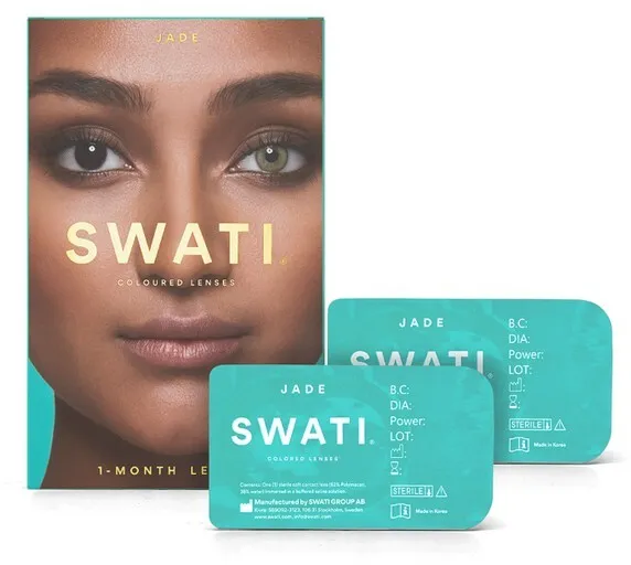 SWATI - Farvede Kontaktlinser 1 Måned Jade